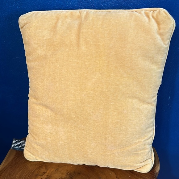 Two’s Company Set of  2 Needlepoint Palm Tree Design & Heraldic Crest Pillows - Picture 5 of 8